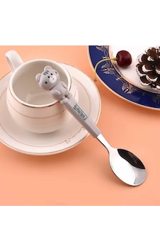 Hayvan Figürlü Çocuk Çatal Kaşık Ve Chopstick Seti 3'lü Takım Yeşil Hayvan Figürlü Çocuk Çatal Kaşık Ve Chopstick Seti 3'lü Takım Yeşil