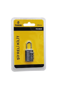 Tudor Td-8020 Şifreli Asma Kilit 25mm- 12'li Paket Tudor Td-8020 Şifreli Asma Kilit 25mm- 12'li Paket