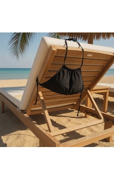 Bonbon Kadın Plaj Giyim Siyah Renk Boyundan Bağlamalı Bikini Üst Bb2646
