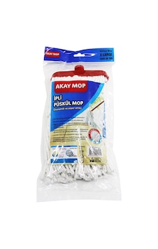 Go İthalat X Large Örgülü İpli Püskül Pamuk Mop beyaz Go İthalat X Large Örgülü İpli Püskül Pamuk Mop beyaz