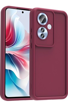 Oppo Reno 11f Kılıf Kamera Korumalı Kalın Kenarlı Viera Silikon Case Mürdüm Oppo Reno 11f Kılıf Kamera Korumalı Kalın Kenarlı Viera Silikon Case Mürdüm