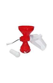 Plastik Süzgeçli - Hazneli Salça Makinesi Metal Kollu Ev Yapımı Firesiz Pratik Kullanım Brkt-312007 Çok Renkli