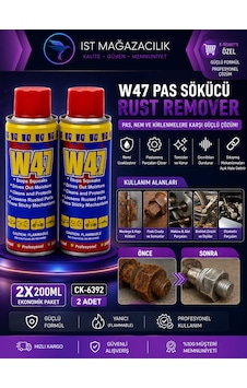 W47 Pas Sökücü Ve Yağlayıcı 200 Ml 2 Li 400 Ml W47 Pas Sökücü Ve Yağlayıcı 200 Ml 2 Li 400 Ml