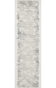 Romans Vizyon 3514 Gri Soyut Dokulu Akrilik Yolluk Halısı Gri Ekru
