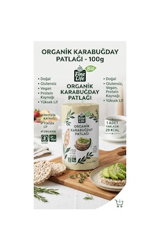 Finelife Organik Karabuğday Patlağı 100 G Finelife Organik Karabuğday Patlağı 100 G