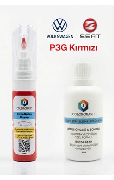 Volkswagen Seat Lp3g Kırmızı İğneli & Fırçalı Şişe Rötuş Boyası Ve Yüzey Temizleme Solüsyonu Seti Volkswagen Seat Lp3g Kırmızı İğneli & Fırçalı Şişe Rötuş Boyası Ve Yüzey Temizleme Solüsyonu Seti