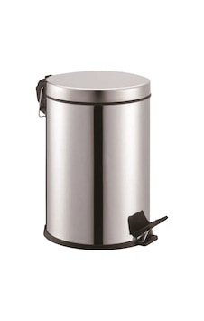 Pedallı Çöp Kovası 12 Lt 430 Krom