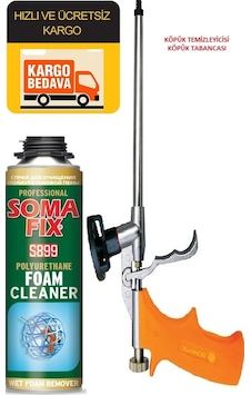 500 ML Somafix Poliüretan Köpük Temizleyicisi Köpük Tabancası Set 500 ML Somafix Poliüretan Köpük Temizleyicisi Köpük Tabancası Set