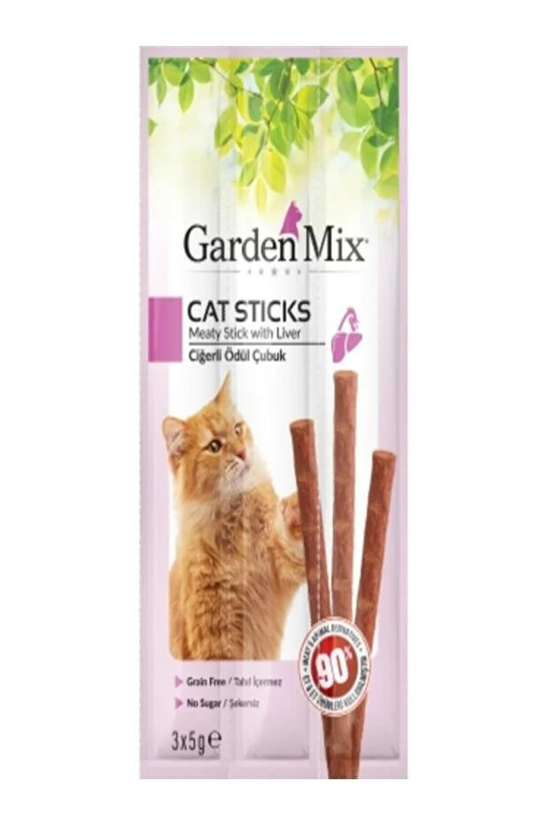 Gardenmix Garden Mix Ciğerli Kedi Stick Ödül 3 5gr Gardenmix Garden Mix Ciğerli Kedi Stick Ödül 3 5gr