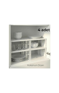 4'lü Dolap İçi Düzenleyici Raf Seti, Metal Malzeme, Pratik Ve Şık Organizatör Metal Ayaklı Beyaz - 846871554 Beyaz 4'lü Dolap İçi Düzenleyici Raf Seti, Metal Malzeme, Pratik Ve Şık Organizatör Metal Ayaklı Beyaz - 846871554 Beyaz