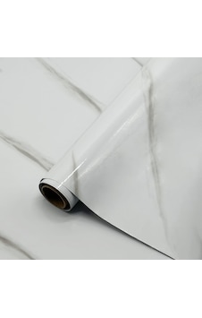 Brano Yapışkanlı Kaplama Folyosu Beyaz Mermer 120 Cm x 10 Metre