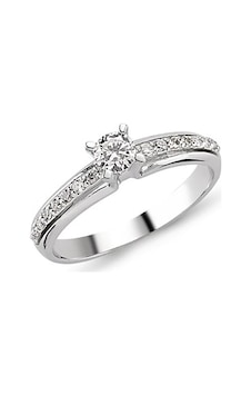 Tektaş Pırlanta Yüzük 0.37 Ct G-Vs Sı 2.80 Gram 18 Ayar Altın Tektaş Pırlanta Yüzük 0.37 Ct G-Vs Sı 2.80 Gram 18 Ayar Altın