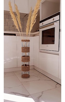 Egindra Egindra Hasır Tel Dekoratif Vazo-Pampas Vazosu 70 cm