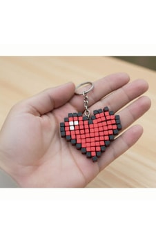 Kalp Figürlü Stres Atıcı Kalp Çanta Bag Charm Süsü Kırmızı - Siyah Kalp Figürlü Stres Atıcı Kalp Çanta Bag Charm Süsü Kırmızı - Siyah