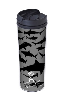 Giant Stride Shark Black Tumbler