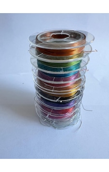 10 Makara Birden Filografi Teli Hobi Sanat Ürünü 10x10 Metre 10 Makara Birden Filografi Teli Hobi Sanat Ürünü 10x10 Metre
