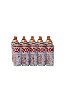 Rox Kamp Ocak Gazı Valfli Kartuş 227gr10 Adet Rox Kamp Ocak Gazı Valfli Kartuş 227gr10 Adet