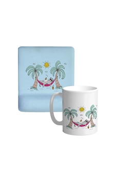 Tatil Zamanı Oval Bilek Destekli Mouse Pad Ve Kupa Bardak Seti Mousepad Tatil Zamanı Oval Bilek Destekli Mouse Pad Ve Kupa Bardak Seti Mousepad