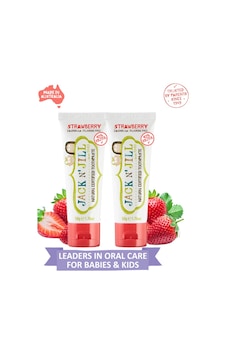 Jack N Jill Doğal Sertifikalı Diş Macunu - Çilek Aromalı 2 Adet 2x50g Jack N Jill Doğal Sertifikalı Diş Macunu - Çilek Aromalı 2 Adet 2x50g