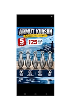 125 Gram Armut Kurşun 5 Adet