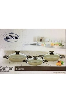 Gülsan Safran Granit 3'Lü Omlet Sahan Seti Gülsan Safran Granit 3'Lü Omlet Sahan Seti