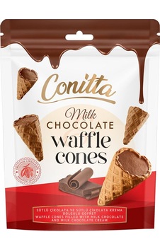 Conitta Sütlü Çikolatalı Gofret 80 Gr. 1 Paket Conitta Sütlü Çikolatalı Gofret 80 Gr. 1 Paket