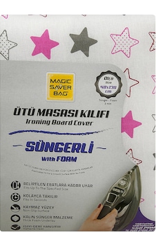 Magic Saver Süngerli Ütü Masası Kılıfı 48x130 Cm Çok Renkli