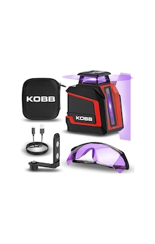 Kobb Kbl30p 3.7v Li-ion Yatay 360 Ve Dikey Otomatik Hizalamalı Mor Işık Profesyonel Çizgi Lazer Kobb Kbl30p 3.7v Li-ion Yatay 360 Ve Dikey Otomatik Hizalamalı Mor Işık Profesyonel Çizgi Lazer