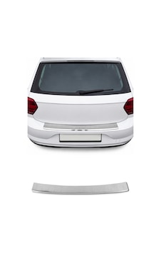 Vw Polo Vı Hatchback 2017-2027 Uyumlu Krom Arka Tampon Eşiği Paslanmaz Çelik
