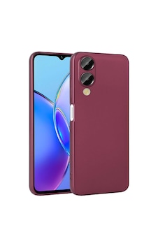 Zore Vivo Y17s Kılıf Ogaa Premier Silikon Kapak - Mürdüm Zore Vivo Y17s Kılıf Ogaa Premier Silikon Kapak - Mürdüm