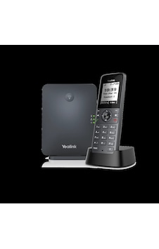 Yealınk W71p, W71h Dect Telefon İle W70b Baz İstasyonu, Kablosuz Ip Telefon, Siyah, 1.8" Siyah Beyaz