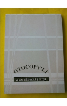 Sipariş Fişi Kendinden Karbonlu 2 Nüsha 14 Cm X 19 Cm 12 Cilt Fiy Sipariş Fişi Kendinden Karbonlu 2 Nüsha 14 Cm X 19 Cm 12 Cilt Fiy