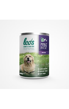 Leos Kuzu Etli ve Pirinçli Pate Konserve Yetişkin Köpek Maması 24 x 400 G