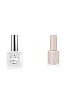 Golden Rose Gel Look Top Coat & Oje Seti Golden Rose Gel Look Top Coat & Oje Seti