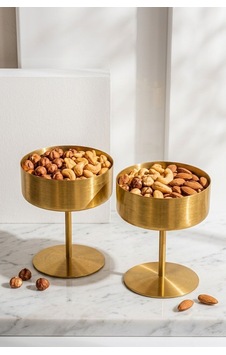 2li Luna Şık Çerezlik Ve Atıştırmalık Standı Gold