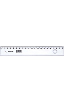 Brons Mercekli Cetvel 20 CM BR-113 24 Adet Şeffaf