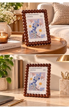 Atbyhome Akasya Ahşap Boncuk Çerçeve 15x20 Cm - Top Boncuklu Masa Üstü Fotoğraf Çerçevesi Ve Sanat Tablosu Atbyhome Akasya Ahşap Boncuk Çerçeve 15x20 Cm - Top Boncuklu Masa Üstü Fotoğraf Çerçevesi Ve Sanat Tablosu