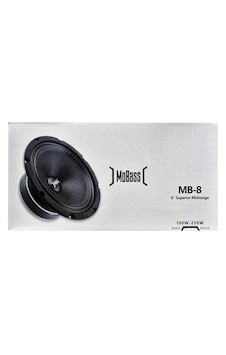 Mobass Mb-8 8" 20 Cm 250w 100rms Midrange Kapaklı Hoparlör Takımı