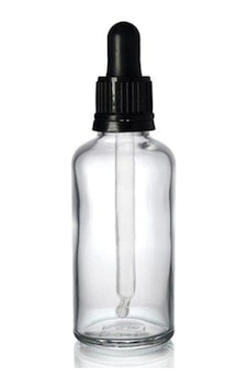 2 Adet Şeffaf Cam Şişe 50Ml Damlalıklı 2 Adet Şeffaf Cam Şişe 50Ml Damlalıklı