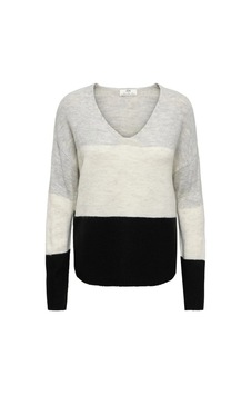 Jdy Jdyelanora L/s Vn Colorblock Pullove Kadın Kazak 15376813 Siyah Jdy Jdyelanora L/s Vn Colorblock Pullove Kadın Kazak 15376813 Siyah