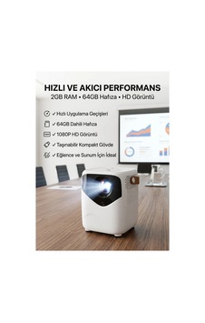 Yüksek Hd Görünümlü Taşınabilir Projeksiyon Cihazı Çok Renkli Yüksek Hd Görünümlü Taşınabilir Projeksiyon Cihazı Çok Renkli