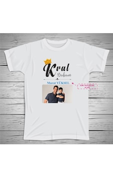 Euro-Tee Kral Babam Tshirt Kişiye Özel Resim Ve Isim Baskılı