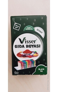 Visser Gıda Boyası Siyah 9 G Visser Gıda Boyası Siyah 9 G