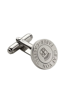 Graf Von Faber-castell Platin Kaplama Kol Düğmesi 118970 Gri