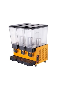Şerbetmatik Üçlü 20+20+20 Lt Fıskiyeli Soğutucu Şerbet Makinesi Srbmtk-f-f-f-3