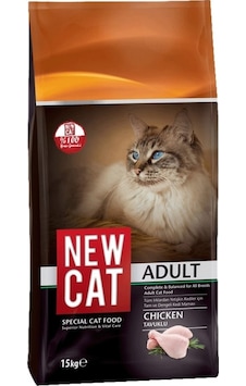 New Cat Tavuklu Yetişkin Kedi Maması 15 KG New Cat Tavuklu Yetişkin Kedi Maması 15 KG