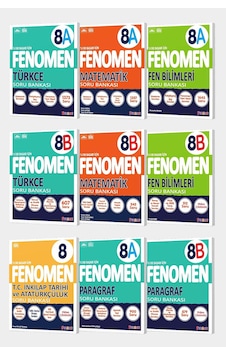 2025 Fenomen 8. Sınıf 9'lu A-b Tüm Dersler Set
