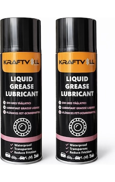 Kraftvoll Şeffaf Sıvı Sprey Yüksek Performanslı Uzun Ömürlü Yağlama Gres 400 ML + 2 Li Set Kraftvoll Şeffaf Sıvı Sprey Yüksek Performanslı Uzun Ömürlü Yağlama Gres 400 ML + 2 Li Set