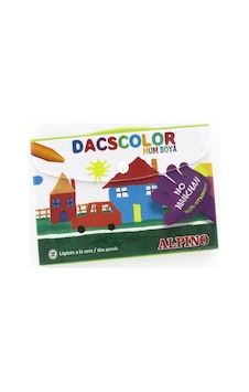 Alpino Dacscolor Plastik Çantalı Mum Boya 12'li