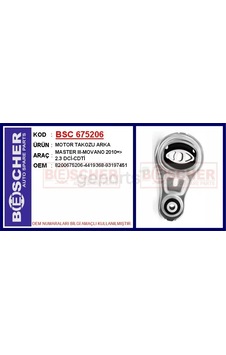 Motor Takozu Arka Master 3 - Movano 2010 2.3 Dci - Cdti Motor Takozu Arka Master 3 - Movano 2010 2.3 Dci - Cdti